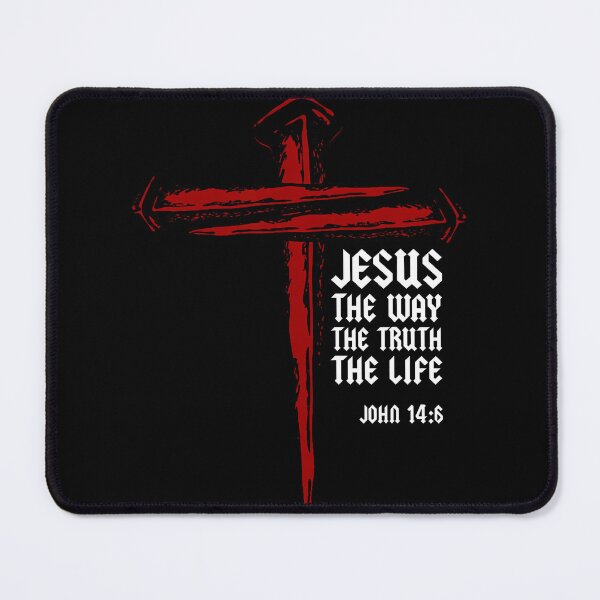 Item preview, Christian Cross Nails Jesus Faith John 146 Bible Verse designed and sold by MindyMarianela.