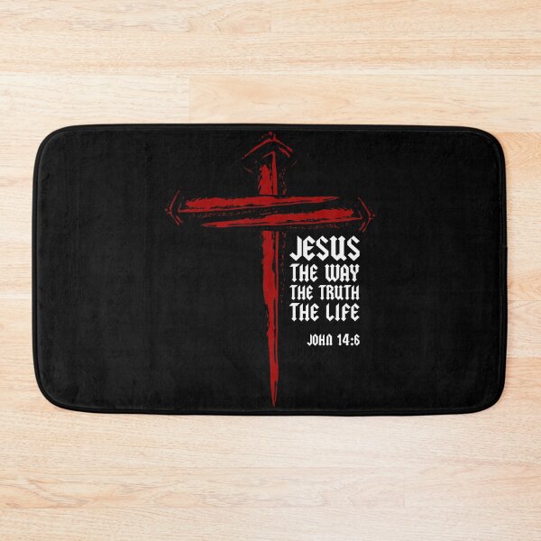 Item preview, Christian Cross Nails Jesus Faith John 146 Bible Verse designed and sold by MindyMarianela.