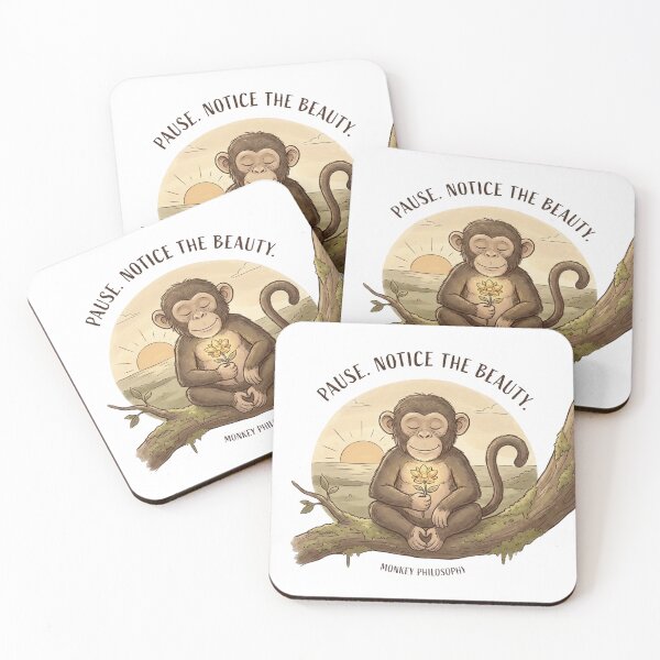 Item preview, Peaceful Monkey Philosophy: Notice the Beauty designed and sold by FiltroLens.