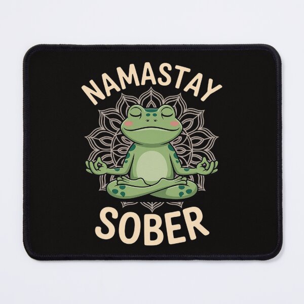 Item preview, Narcotics Anonymous Frog Namastay Sober Support Sobriety designed and sold by ForestMmost.