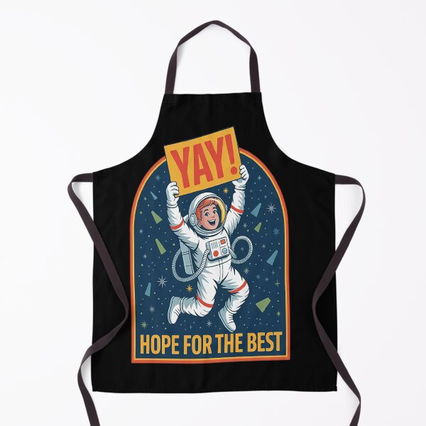 Item preview, Hope For The Best Astronaut Humor Broken Helmet Space designed and sold by LacostCarl.
