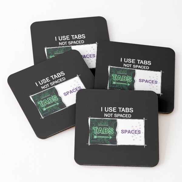 Item preview,  ​I Use Tabs Not Spaces Programmer Humor Neon Code Sarcastic designed and sold by SylwiaPrint.