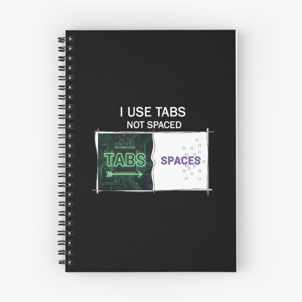 Item preview,  ​I Use Tabs Not Spaces Programmer Humor Neon Code Sarcastic designed and sold by SylwiaPrint.