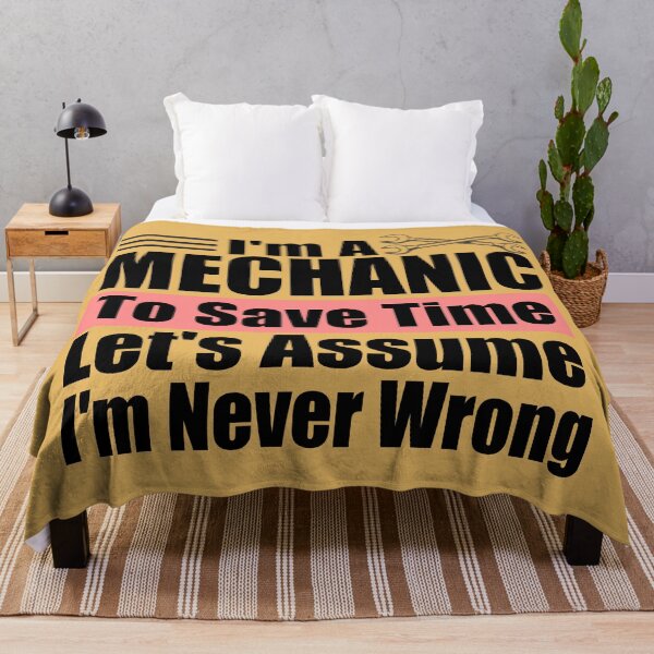 Item preview, I Am A Mechanic To Save Time Let's Just Assume That I'm Never Wrong - technician Mechanic Car Dad Birthday - Repairman Gift Idea designed and sold by karibov.