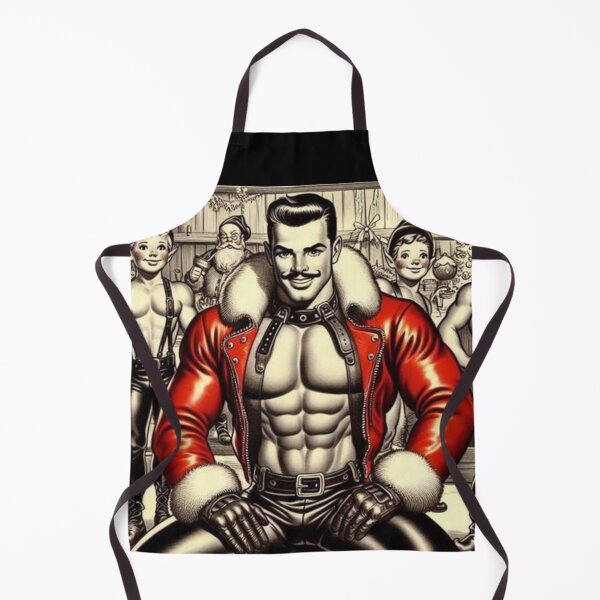 Item preview, Camp Christmas Gay Leather Collection Santas New Overqualified Intern Gay Leather Pride Graphic Design designed and sold by ItsAKinkThing.