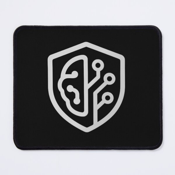 Item preview, Ai Shield Logo Black White - Cybersecurity Technology Icon designed and sold by sIQurityShop.
