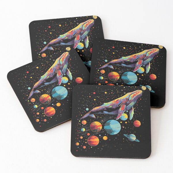 Item preview, ART WHALE SWIMMING IN THE UNIVERSE space lover marine life enthusiast save the whales ocean exploration space exploration designed and sold by Jt41.