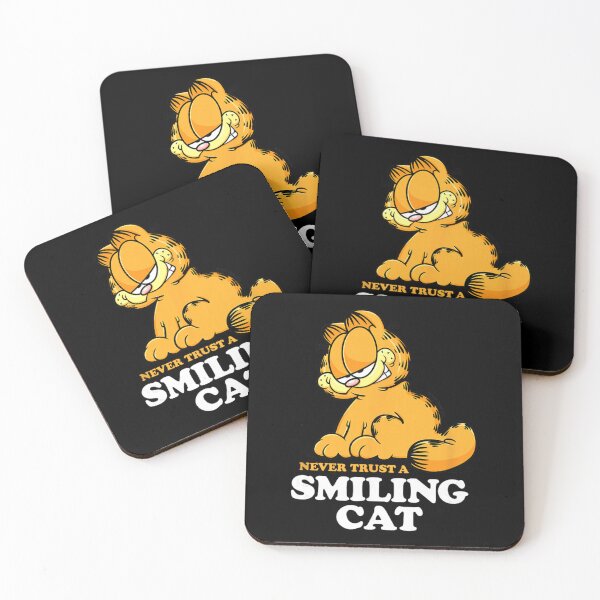 Item preview, Garfield Never Trust A Smiling Cat Sarcastic Quote designed and sold by dawemorelyr.