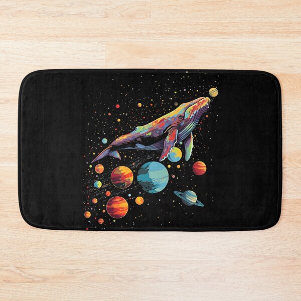 Item preview, ART WHALE SWIMMING IN THE UNIVERSE space lover marine life enthusiast save the whales ocean exploration space exploration designed and sold by Jt41.