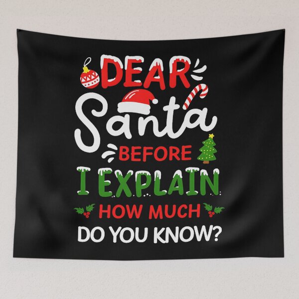 Item preview, On Explain Can Christmas Santa Santa Dear List Naughty Funny I The designed and sold by JoelyNavarro.