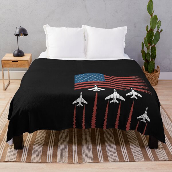 Item preview, Patriotic 4th of July USA American Flag Fighter Jets Trail designed and sold by Bstilablhot.