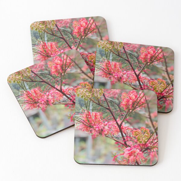 Item preview, Pink and Red Grevillea Flower Botanical designed and sold by Mary Prema Art.