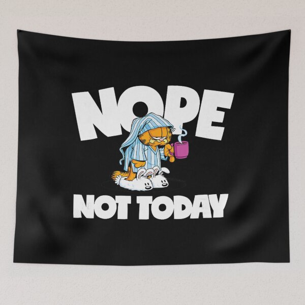 Item preview, Garfield Nope Not Today Pajamas Coffee Lover Funny Meme designed and sold by nandafittjex.