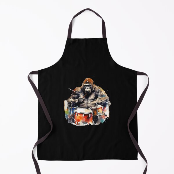 Item preview, Gorilla Drumming Gorilla Playing Drums Drummer designed and sold by ToriCarylon.
