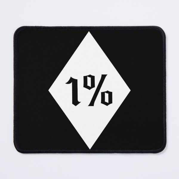 Item preview, 1% MC Motif Logo Rocker Badge Motorcycle Club Outlaw designed and sold by Legacy Apparel Co..