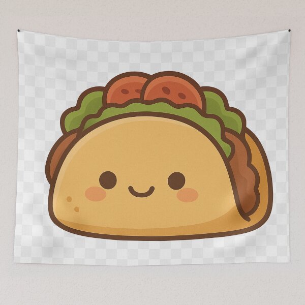 Item preview, Kawaii Taco – Cute Aesthetic Food Character designed and sold by kimkosovo.
