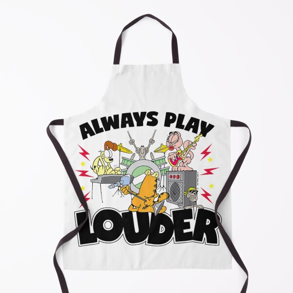 Item preview, Garfield Always Play Louder Rock Band Music Quote designed and sold by houpdrebesn.