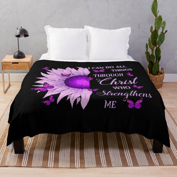 Item preview, I Can Do All Things Through Christ Sunflower Bible Verse designed and sold by MindyMarianela.