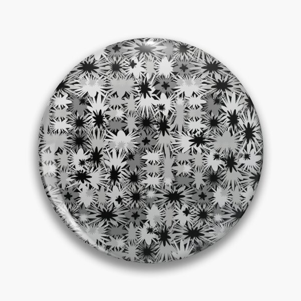 Item preview, Geometric, Pattern, Shapes, Lines, Modern,  Abstract, Art, Efflorescent - Gray on Black designed and sold by LucidLounger.
