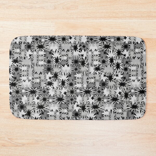Item preview, Geometric, Pattern, Shapes, Lines, Modern,  Abstract, Art, Efflorescent - Gray on Black designed and sold by LucidLounger.