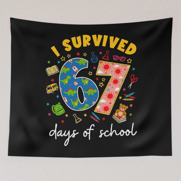 Item preview, Classic 67 of Survived Funny Student Teacher School Days I 67 Meme designed and sold by SteveSaccoro.