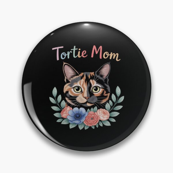 Item preview, Tortie Cat Mom Flowers Tortoiseshell Cat Owner Tortie Girl designed and sold by SnackPAC.