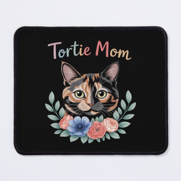 Item preview, Tortie Cat Mom Flowers Tortoiseshell Cat Owner Tortie Girl designed and sold by SnackPAC.