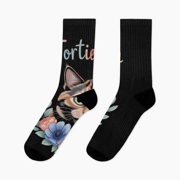 Item preview, Tortie Cat Mom Flowers Tortoiseshell Cat Owner Tortie Girl designed and sold by SnackPAC.