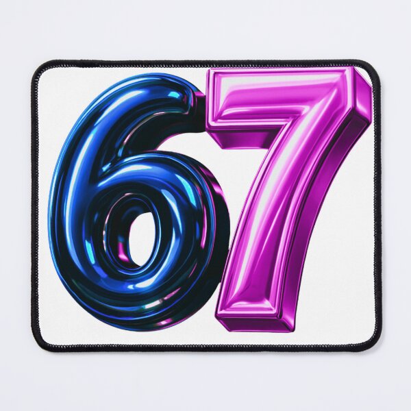 Item preview, 6 7 Six Seven 3D Typography designed and sold by WHITE FLAME PRINTS.