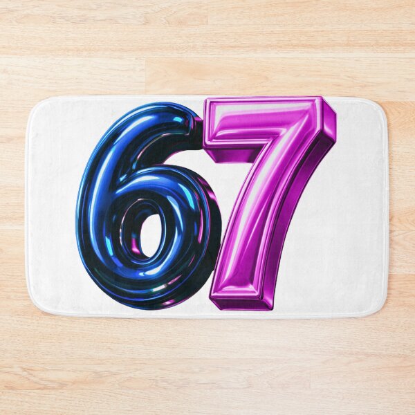 Item preview, 6 7 Six Seven 3D Typography designed and sold by WHITE FLAME PRINTS.