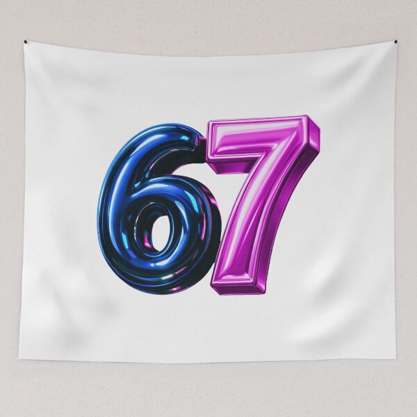 Item preview, 6 7 Six Seven 3D Typography designed and sold by WHITE FLAME PRINTS.