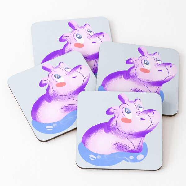 Item preview, Adorable Happy Hippo designed and sold by CharlottePlaceArt.