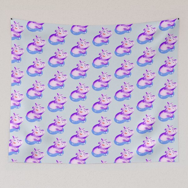 Item preview, Adorable Happy Hippo designed and sold by CharlottePlaceArt.