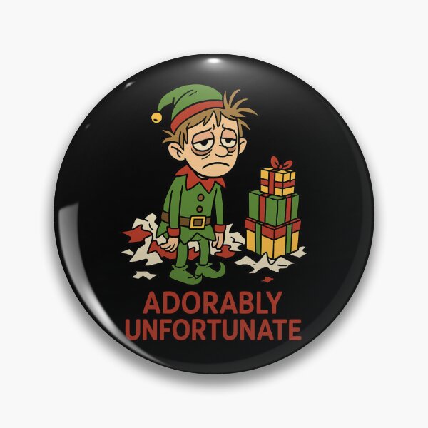 Item preview, Adorably Unfortunate Christmas Elf – Funny Exhausted Holiday Design designed and sold by FrameFlow.