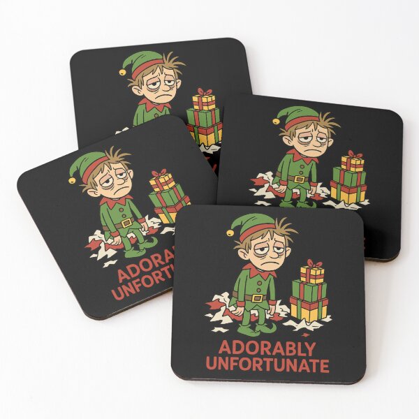 Item preview, Adorably Unfortunate Christmas Elf – Funny Exhausted Holiday Design designed and sold by FrameFlow.