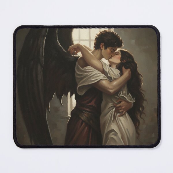 Item preview, Fallen Angel’s Kiss – Dark Romance Art designed and sold by HeavenRoad.