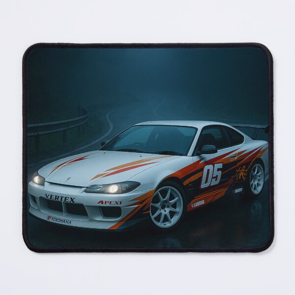 Item preview, Touge Night S15 Silvia – Foggy Mountain Drift JDM Art designed and sold by leen12 Art Designs Prints.