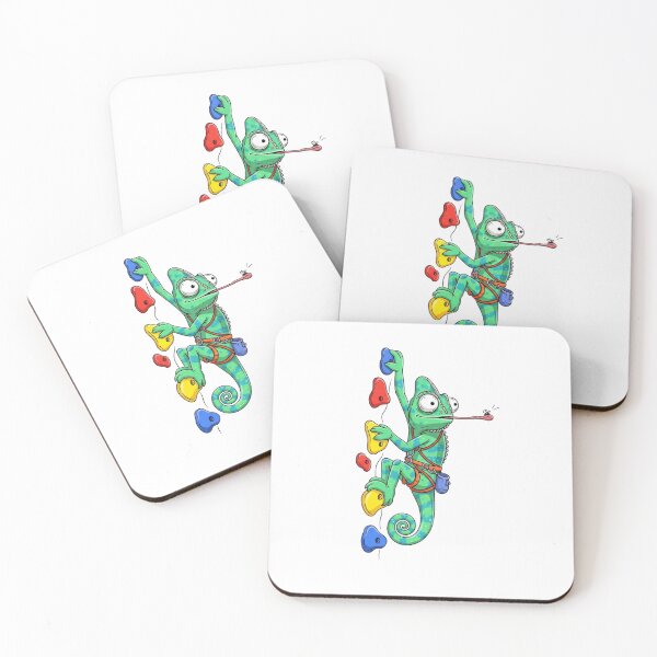 Item preview, Rock Climbing Chameleon | Funny Climbing Gym Animal Art designed and sold by Colorful-Garden.