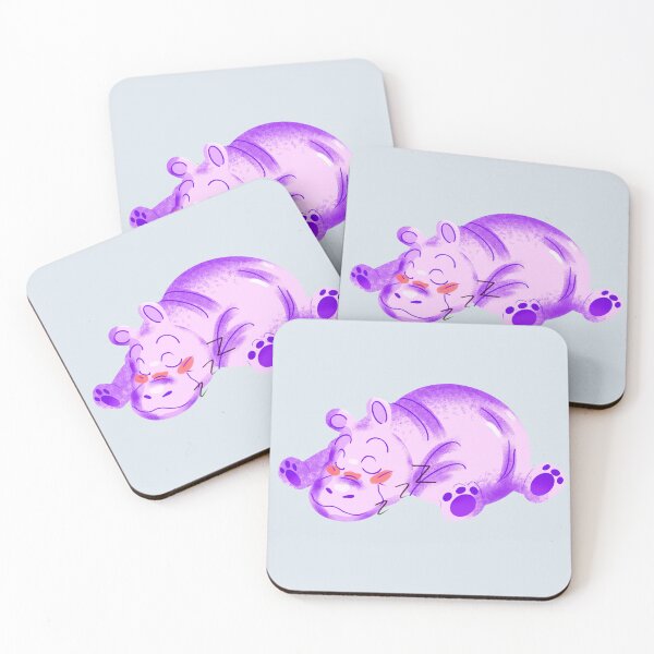 Item preview, Adorable Happy Hippo designed and sold by CharlottePlaceArt.
