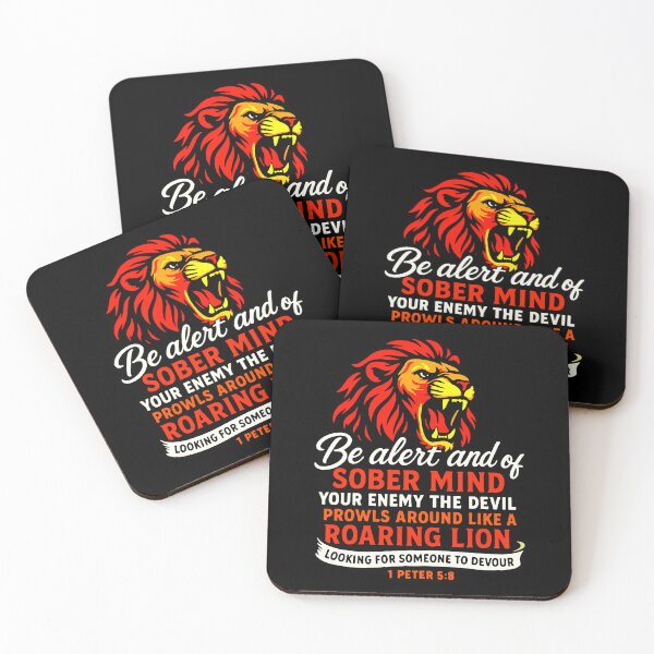 Item preview, 1 Peter 5:8 Your Enemy The Devil Prowls Around Like A Roaring Lion designed and sold by plushism.