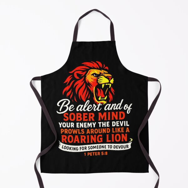Item preview, 1 Peter 5:8 Your Enemy The Devil Prowls Around Like A Roaring Lion designed and sold by plushism.