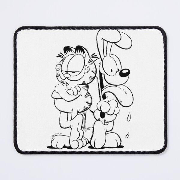 Item preview, Garfield Black And White Outline Sketch Classic Duo designed and sold by jehllutkes.