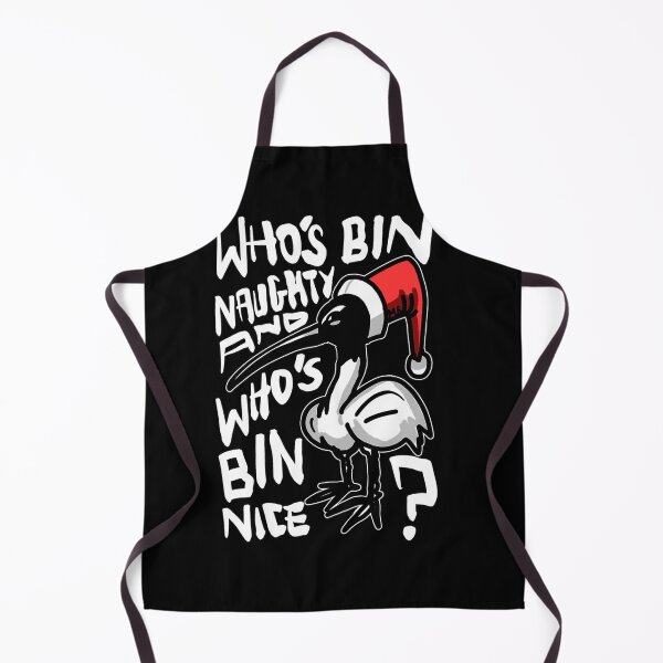 Item preview, Christmas Bin Chicken  Australian Bin Chicken Christmas Themed With Quote Who'S Bin Naughty Featuring An Aussie Ibis Bird designed and sold by Edgarnston.