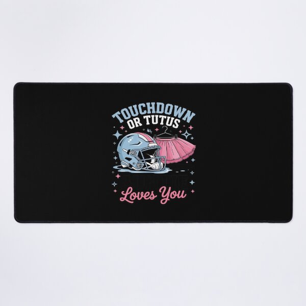 Item preview, Touchdown or Tutu Auntie Loves You Football Gender Reveal designed and sold by SnackPAC.