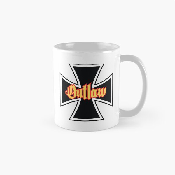 Item preview, Outlaw Iron Cross 1% Rocker Logo West Coast Chopper Style designed and sold by Bearded-Viking.