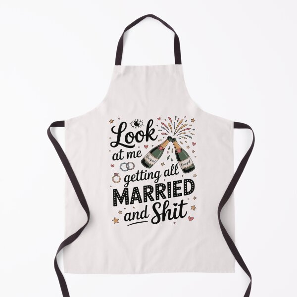 Item preview, Look At Me Getting All Married & Shit Wedding Bride designed and sold by CareTopping.