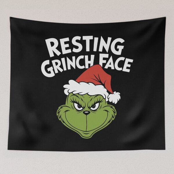 Item preview, Resting Grinch Face Christmas Holiday Gifts designed and sold by Edgarnston.