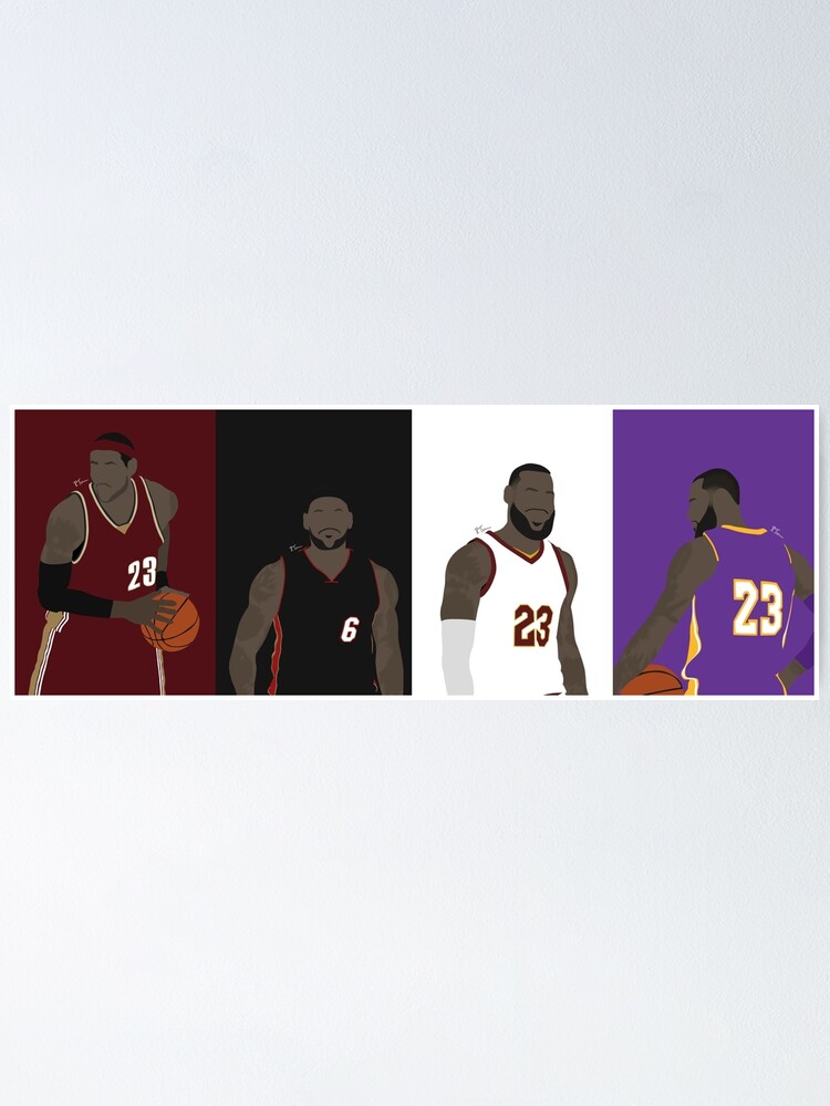 Alternate view of LeBron James Career Poster