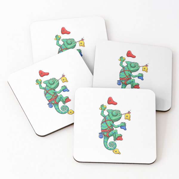 Item preview, Rock Climbing Chameleon | Funny Climbing Gym Animal Art designed and sold by Colorful-Garden.