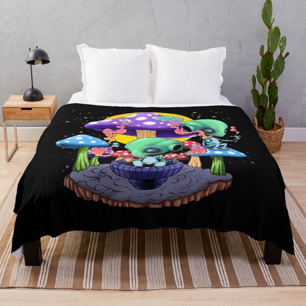 Item preview, Psychedelic Alien Mushroom Nostalgia Groovy Vibe Hippie designed and sold by ToriKarla.